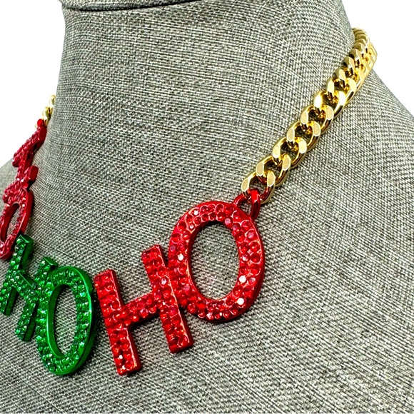 Betsey Johnson ‘Ice Queen’ HoHoHo Necklace/Earrings NWT! - Picture 4 of 15
